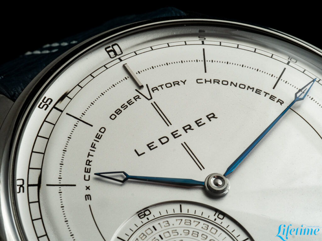 LEDERER Triple Certified Observatory Chronometer dial