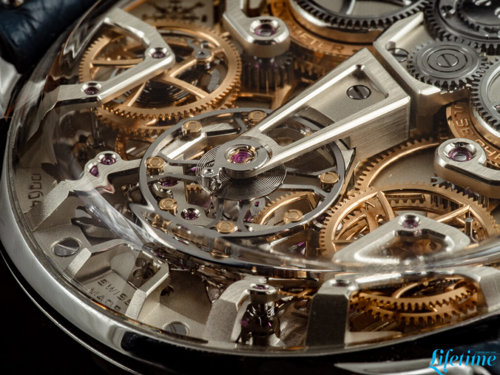 LEDERER Triple Certified Observatory Chronometer movement detail