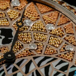 Ronde Louis Cartier Zebra and Giraffe Gold Bead Granulation and Marquetry Watch