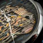 Cartier Métiers d’Art Straw and Gold Marquetry Panther – marquetry using several colours and materials